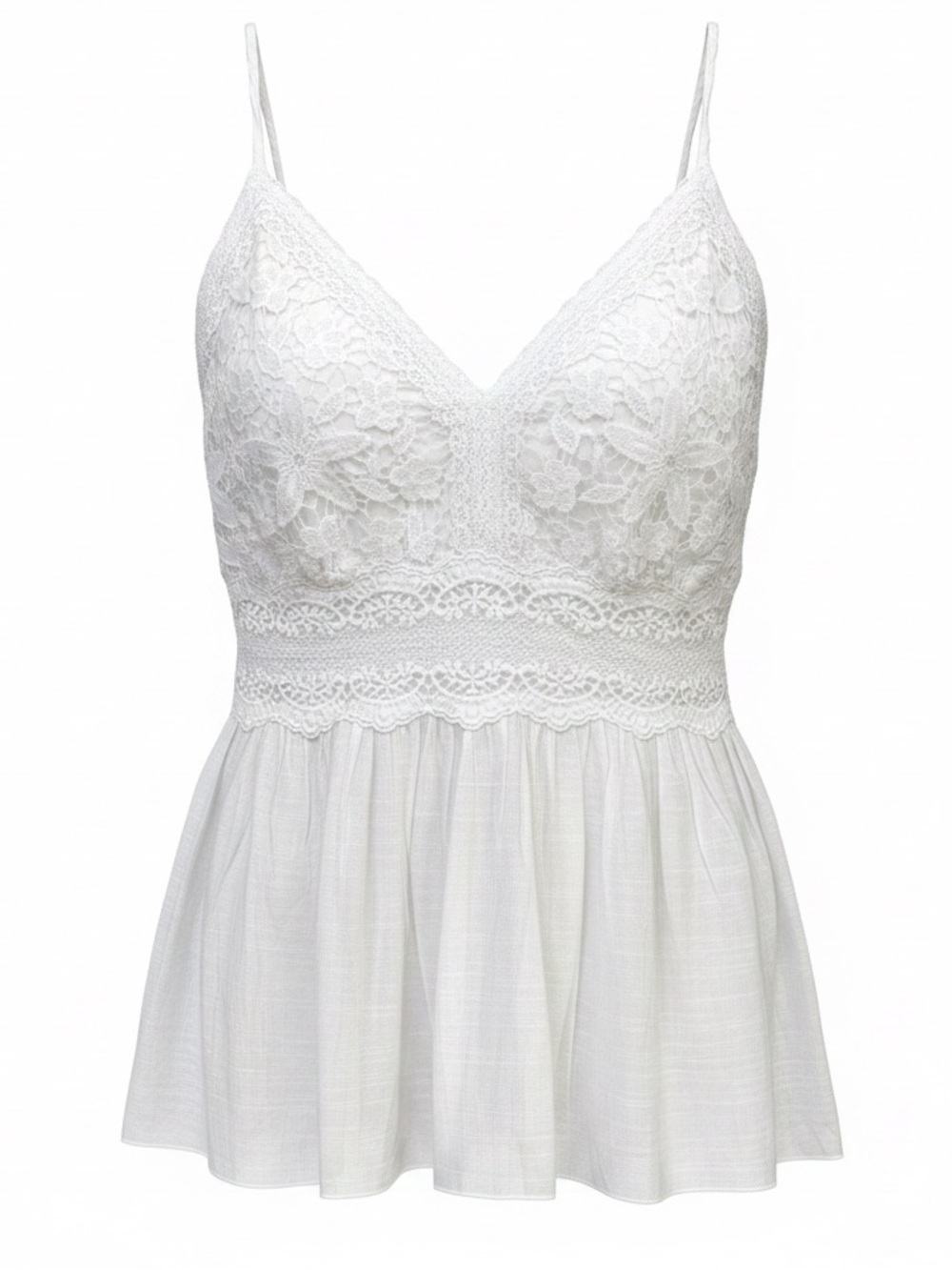 NWOT Rebellion White Lace Cami